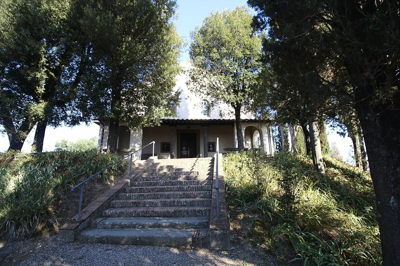 Entrance and steps of Chiesa di Santa Maria a Petroio, Vinci